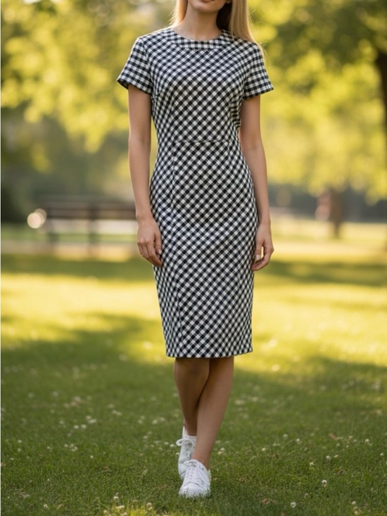 Brooks Brothers Dresses & Skirts - Brooks Brothers Black and White Gingham Sheath Dress